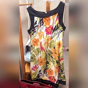 Sleeveless floral dress